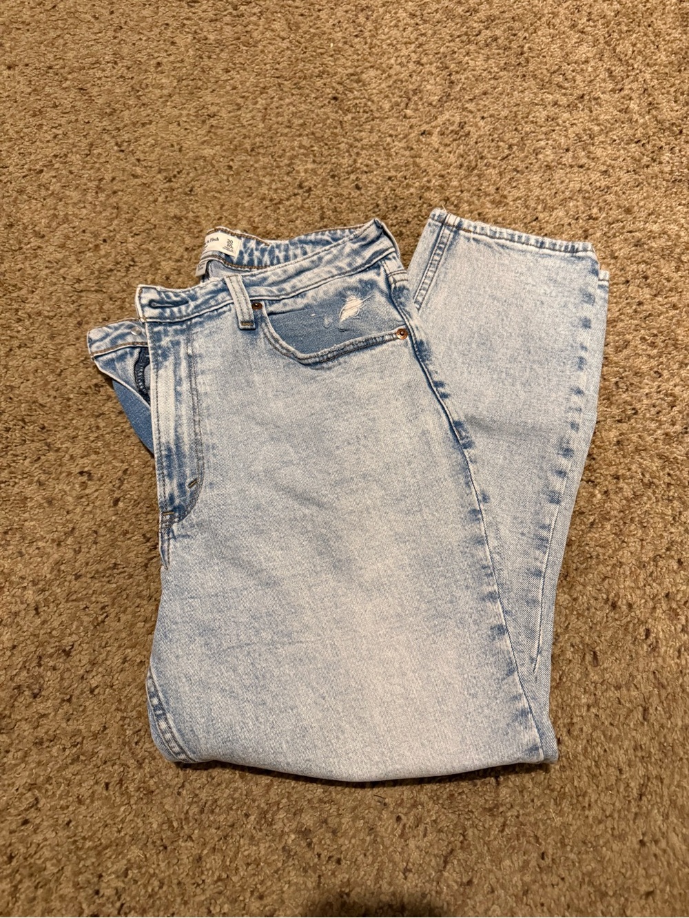 Abercrombie & Fitch Light Blue The Skinny High Rise Jeans - Picture 3 of 4